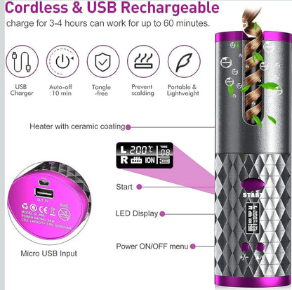 Cordless Automatic Hair Curler