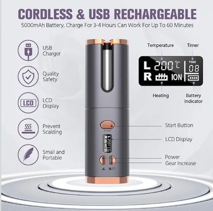 Cordless Automatic Hair Curler