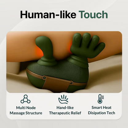 Bionic Heated Massager,Wireless Portable 4D Shiatsu Neck & Back Massager with Heat Therapy