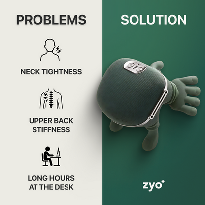 Bionic Heated Massager,Wireless Portable 4D Shiatsu Neck & Back Massager with Heat Therapy